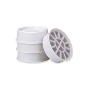 Set de 4 amortisseurs de vibrations sous machine à laver 6,5x6,5x2 cm