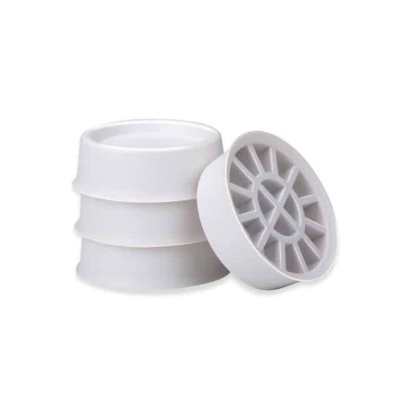 Set de 4 amortisseurs de vibrations sous machine à laver 6,5x6,5x2 cm