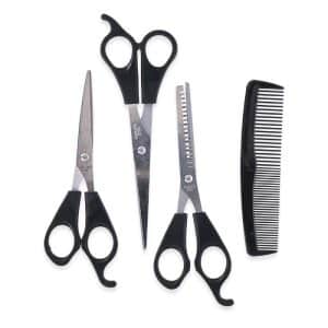 Set De 3 Ciseaux Et Peigne