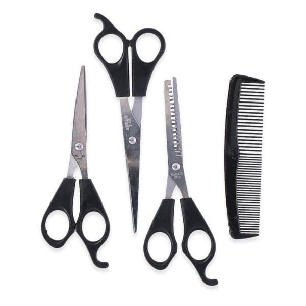 Set De 3 Ciseaux Et Peigne