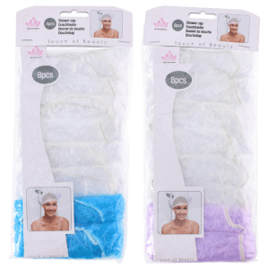 Set De 8 Bonnets De Douche Transparent