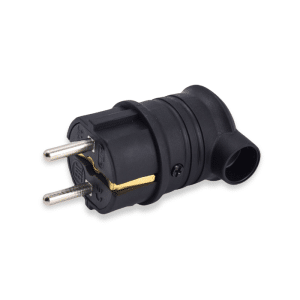 Fiche mâle angulaire en caoutchouc 2P+T 16A IP44