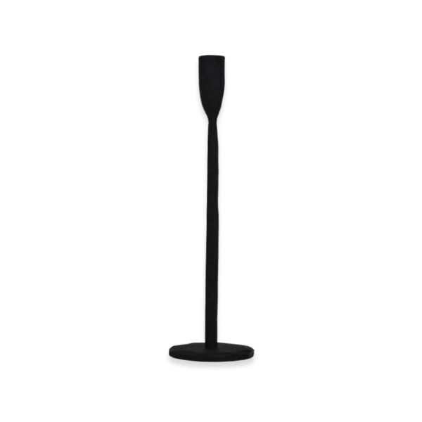 Bougeoir noir 29,5x8,5 cm