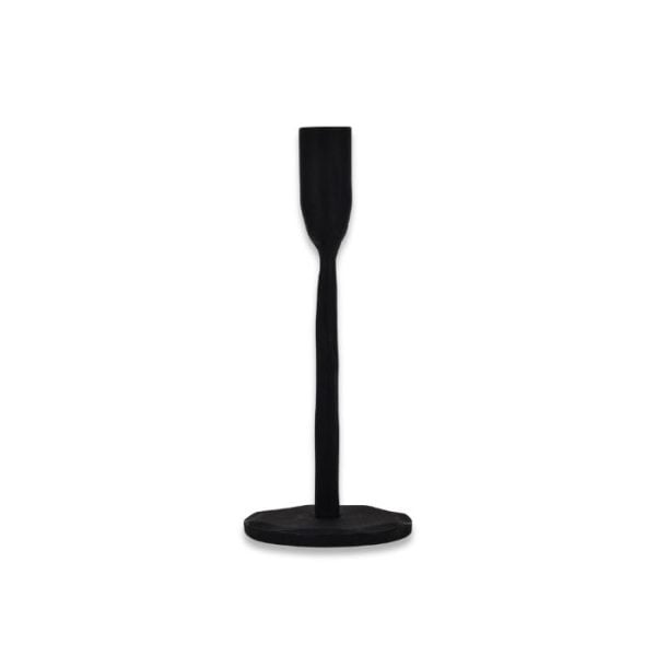Bougeoir noir 20x7,5 cm