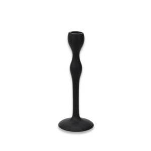 Bougeoir noir 21x8cm
