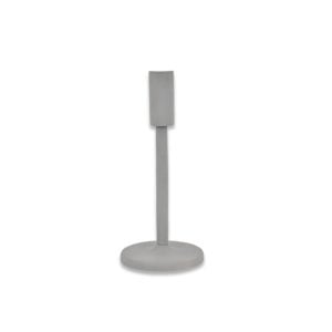 Bougeoir gris 23x10 cm