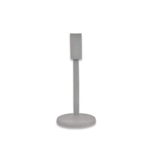 Bougeoir gris 23x10 cm