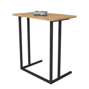 Table pour ordinateur portable 65,50x60x65,5 cm métal pin