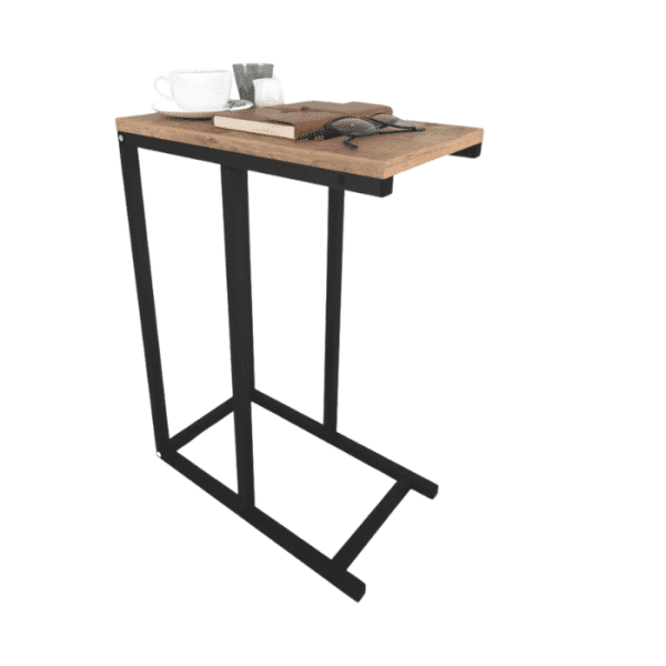 Table d'appoint 45x25 x62,9 cm métal pin