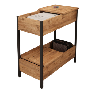 Table d'appoint basse à côté du canapé métal pin 70x70x35 cm