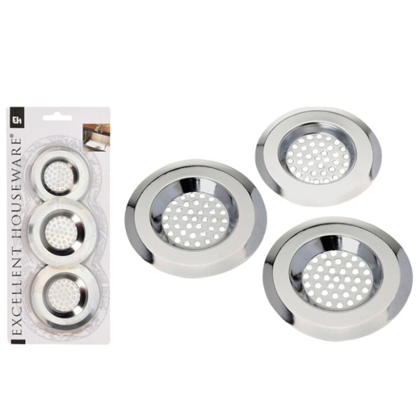 Set De 3 Filtres Pour Evier 7X8Cm