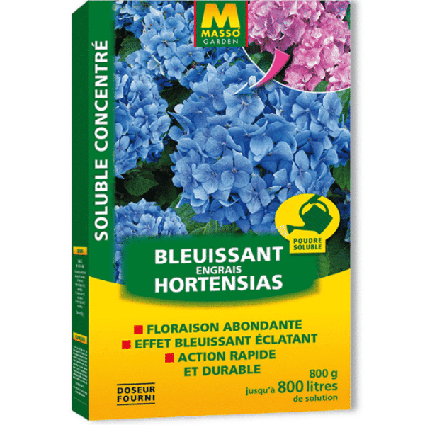 Engrais Soluble Bleuissant Hortensias Avec Sulfate D’Alumine 800G
