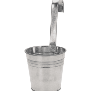 Pot De Fleurs En Zinc A Suspendre 13X28Cm