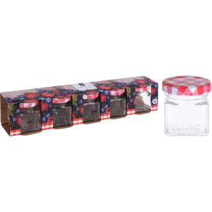 Set De 5 Bocaux En Verre 50Ml