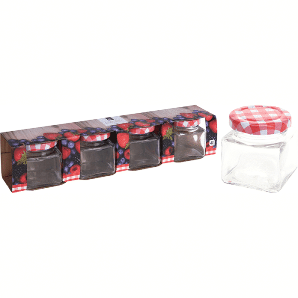 Set De 4 Bocaux En Verre 75Ml