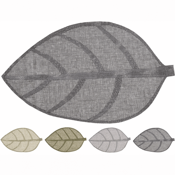 Set De Table Forme Feuille 50X33Cm