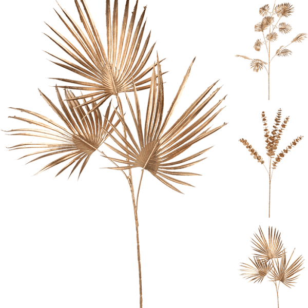 Branche décorative dorée 88cm 4 assortiments au choix