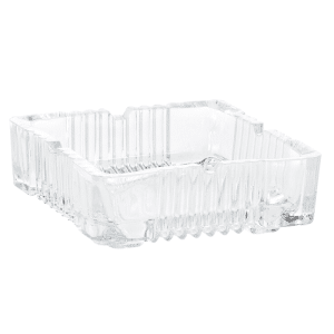 Cendrier en verre 10x10x3,5cm