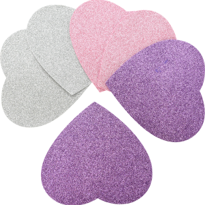 Autocollants en mousse étoiles et cœurs