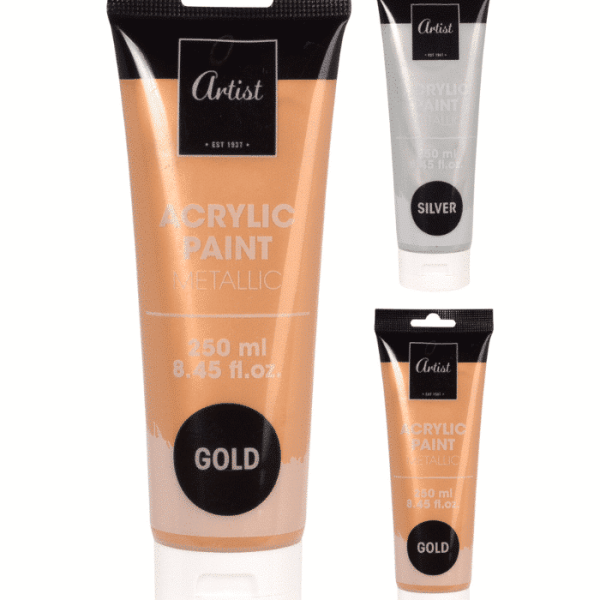Peinture Acrylique Or Et Argent 250Ml