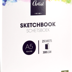 Carnet de croquis format a5 25 feuilles 15x11cm