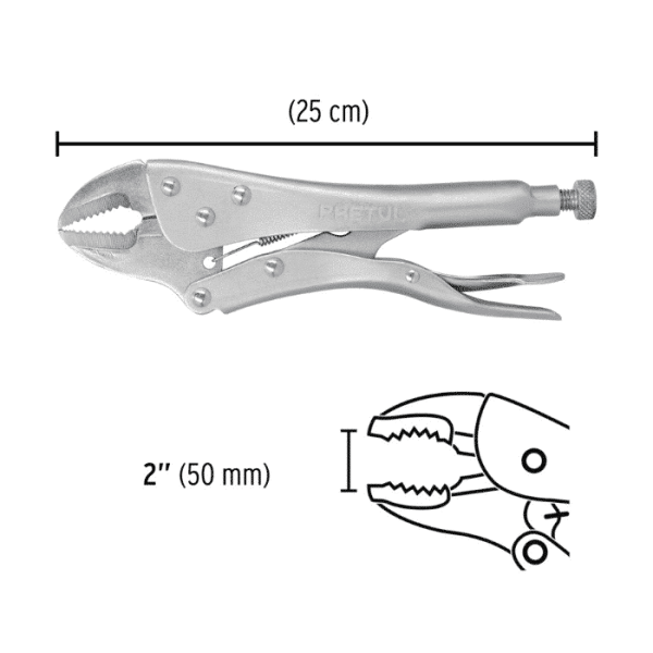 Pince etau droit 250mm
