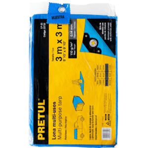 Bache 3X3M Bleu