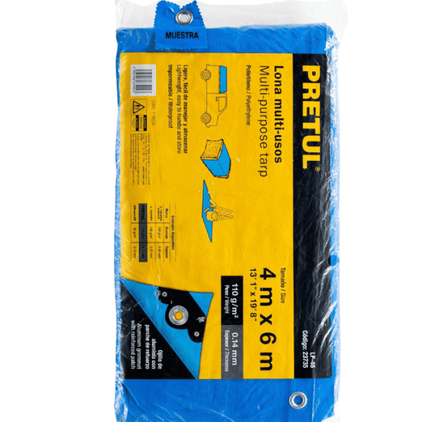 Bache 4X6M Bleu