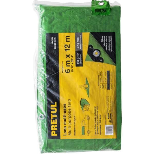Bache 6X12M Vert