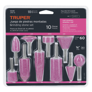 Set de 10 pierres à meulé 6,5 mm usage général