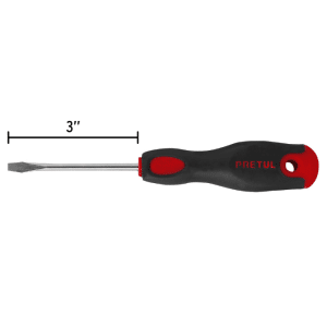 Tournevis plat 5x 75 mm avec manche comfort