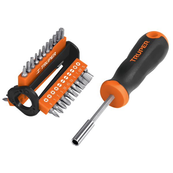 Tournevis multi-embouts avec 33 embouts