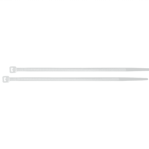 Collier de serrage 100 pièces 100x25 mm blanc