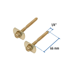 Set De 2 Vis De Montage Des Toilettes 6,4X66 Mm