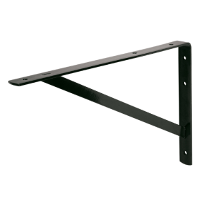 Support D'Étagère Renforce 25,4X40,6 Cm Noir