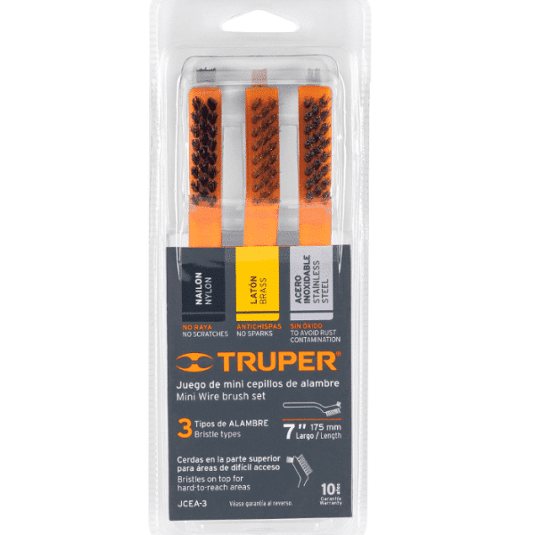 Jeu de3 mini brosse métallique