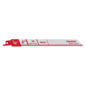 Set de 2 lames scie sabre 200 mm pour métal