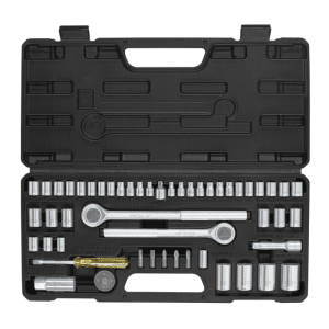 Set de douilles 51 pièces 1/4″, 3/8″ et 1/2″