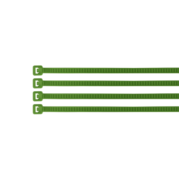 Collier de serrage 100 pièces 100x25 mm vert