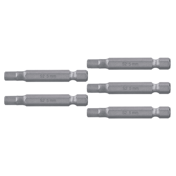 Set de 5 embout hexagonaux 5mm 6,5 x50 mm