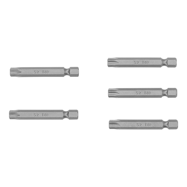 Set de 5 embouts torx T40 6,5x50 mm