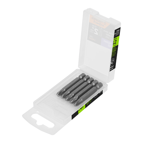 Set de 5 embouts de vissage PZ3 6,5x50 mm