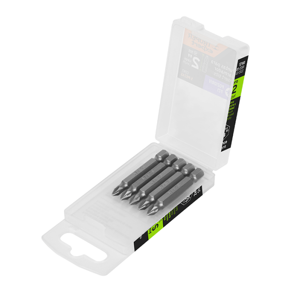 Set de 5 embouts de vissage PZ1 6,5x50 mm