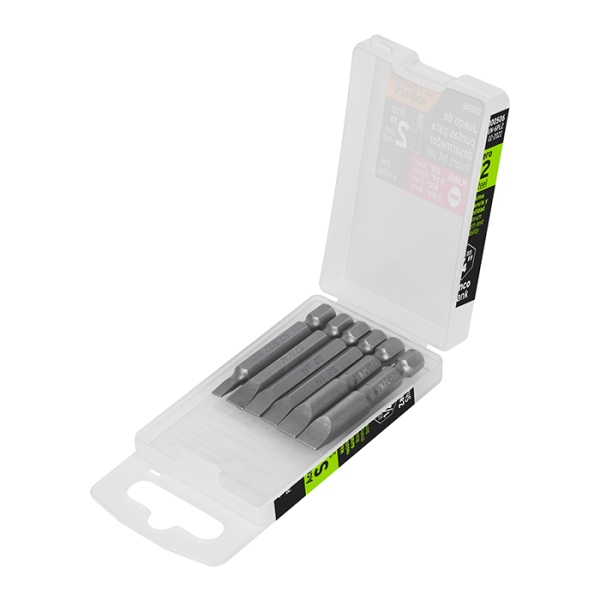 Set de 6 embouts plats 50 mm