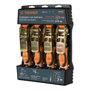 Set De 4 Sangles 3Mx25Mm 675 Kg