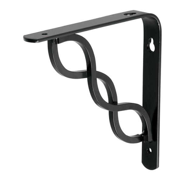 Support D'Étagère 15,2X15,2 Cm Noir
