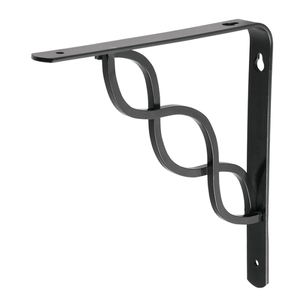 Support D'Étagère 20,3X20,3Cm Noir
