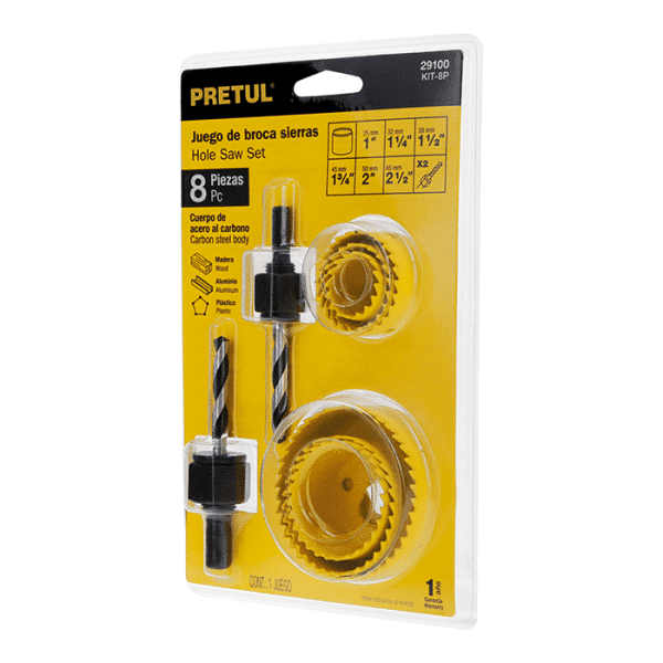 Set de 7 scies cloche et 1 mandrin