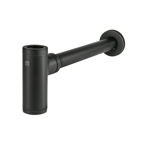 Siphon Lavabo En Laiton Avec Filtre 32 Mm Noir