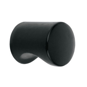 Bouton De Meuble Cylindre Noir
